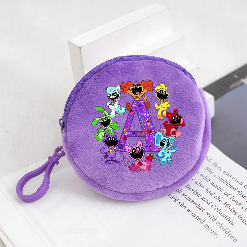 Детский милый кошелек со смайликами с мультяшным принтом для девочек мелочи