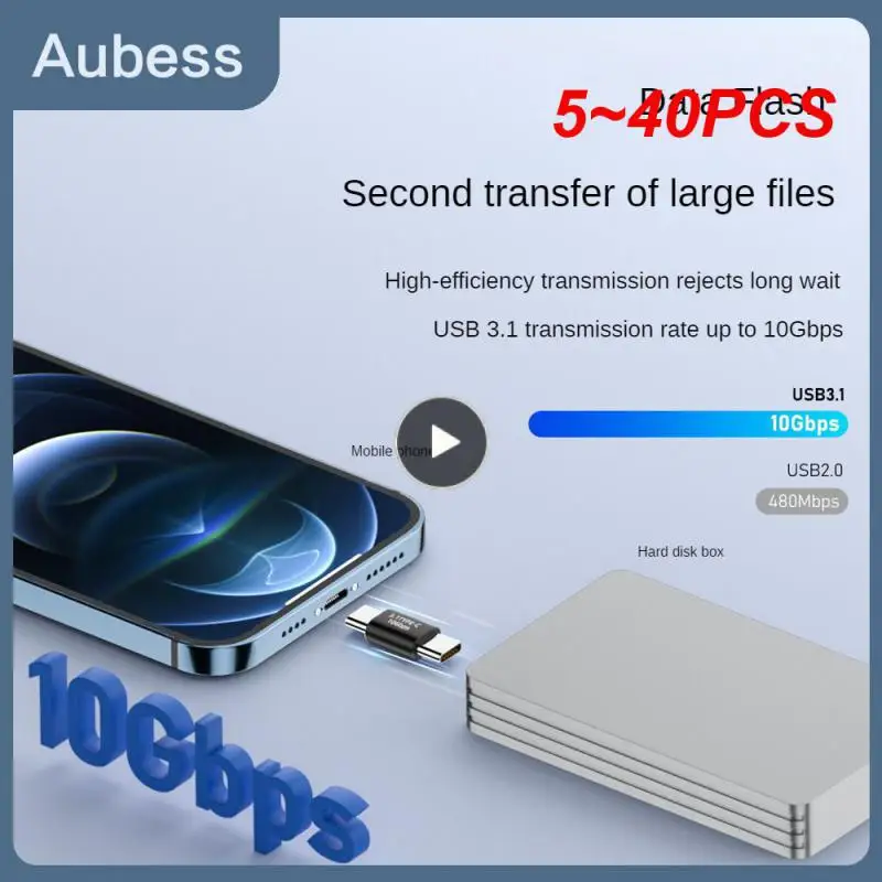 5 ~ 40 шт., адаптеры OTG типа C на Type C 3,1 Gen2, 10 Гбит/с