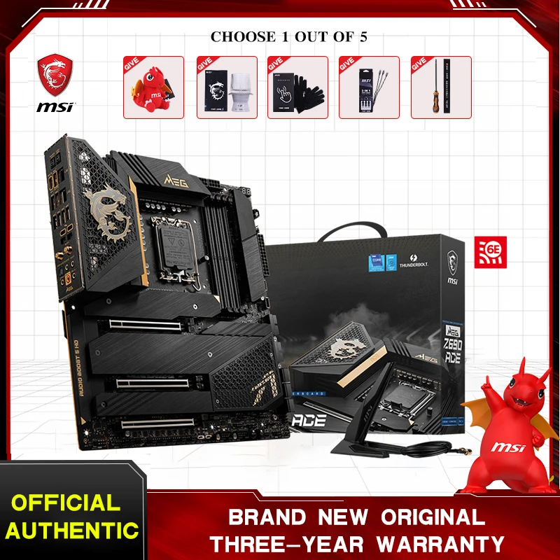 

Материнская плата MSI New INTEL Мег Z690 ACE для игровых настольных компьютеров, оригинальная материнская плата