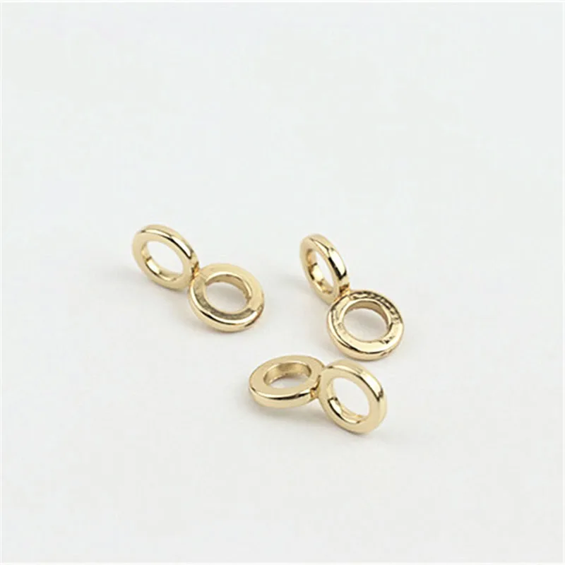 30pcs 8-shaped Gourd Buckle Round O Ring Connection Clasp DIY Bag Chain Hook Key O Rings Pendant Hang Buckles