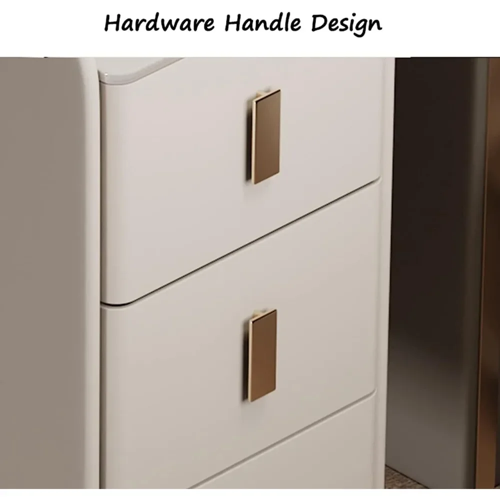 Прикроватная тумбочка из массива дерева с 3 ящиками шкаф для хранения вещей