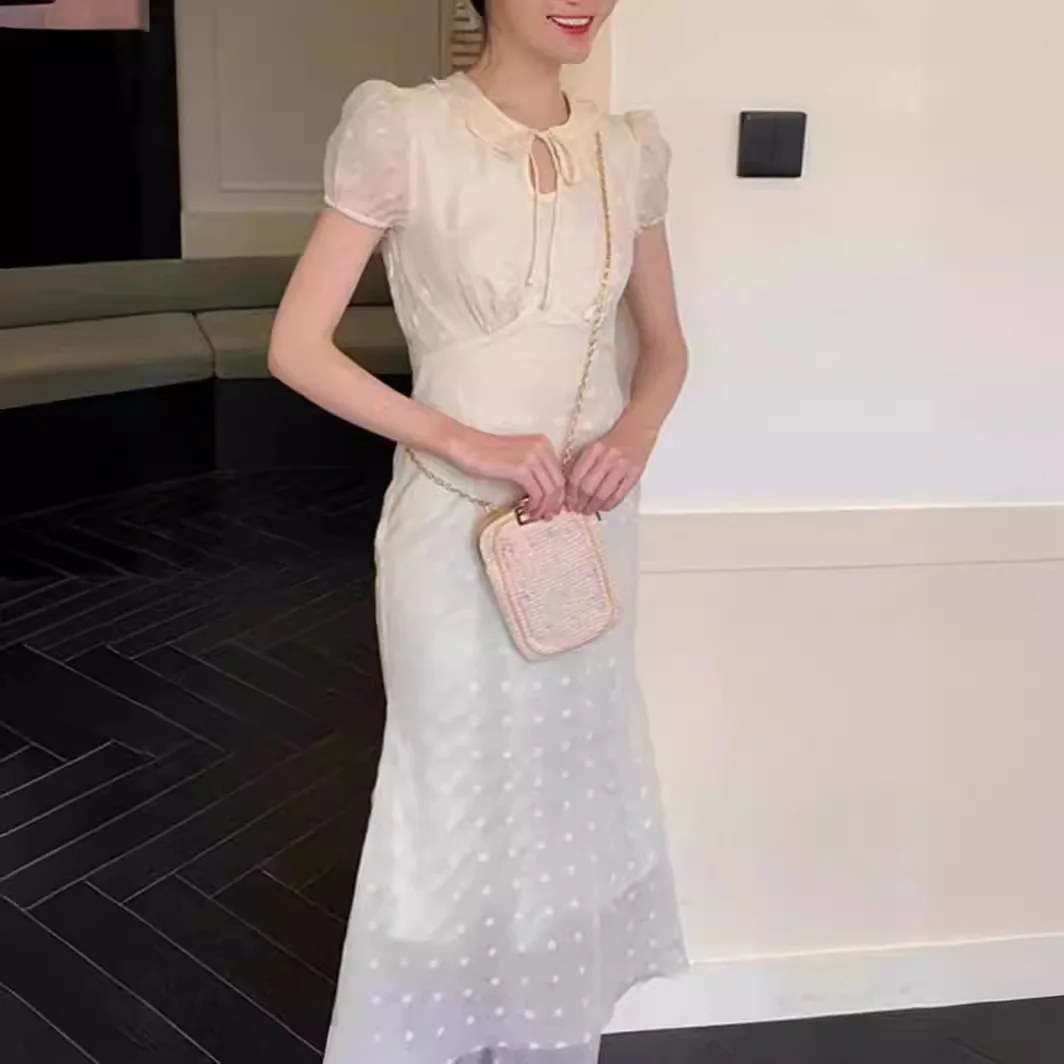 Женское цельнокроеное платье миди элегантное пляжное платье-миди для дня