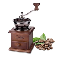 retro coffee grinder kingrinder mini home coffee bean grinder elm manual coffee mill hand coffee machine