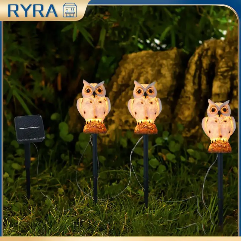 

Водонепроницаемая газонная лампа в виде совы, прочная светодиодная уличная лампа с автоматическим сенсором, на солнечной батарее, для освещения ландшафта, светильник для сада