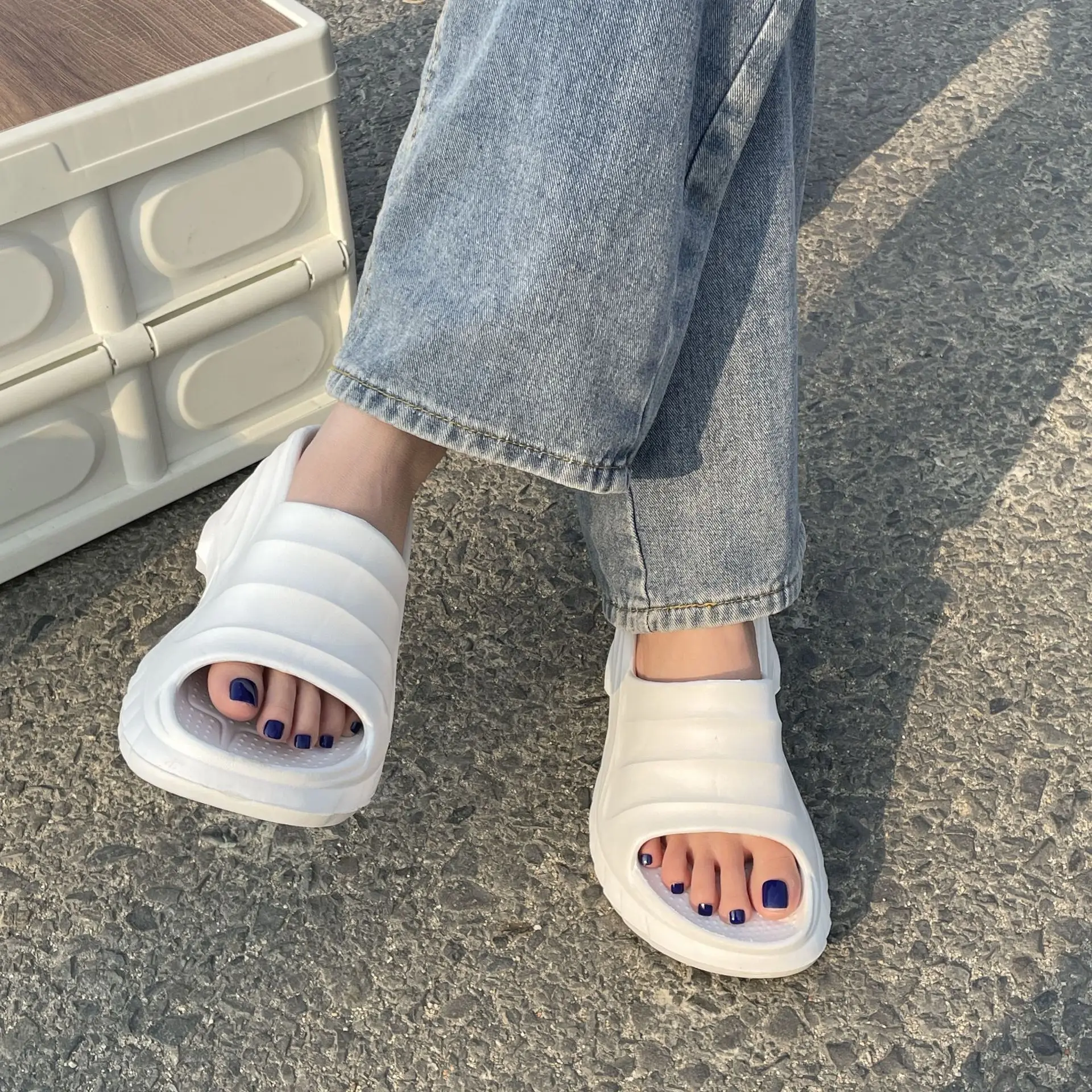 Summer Sandals for Women Wedges Light EVA Ladies Platform Sandals Outdoor Soft Sole Shoes Slides Womens Wedge Flip Flops