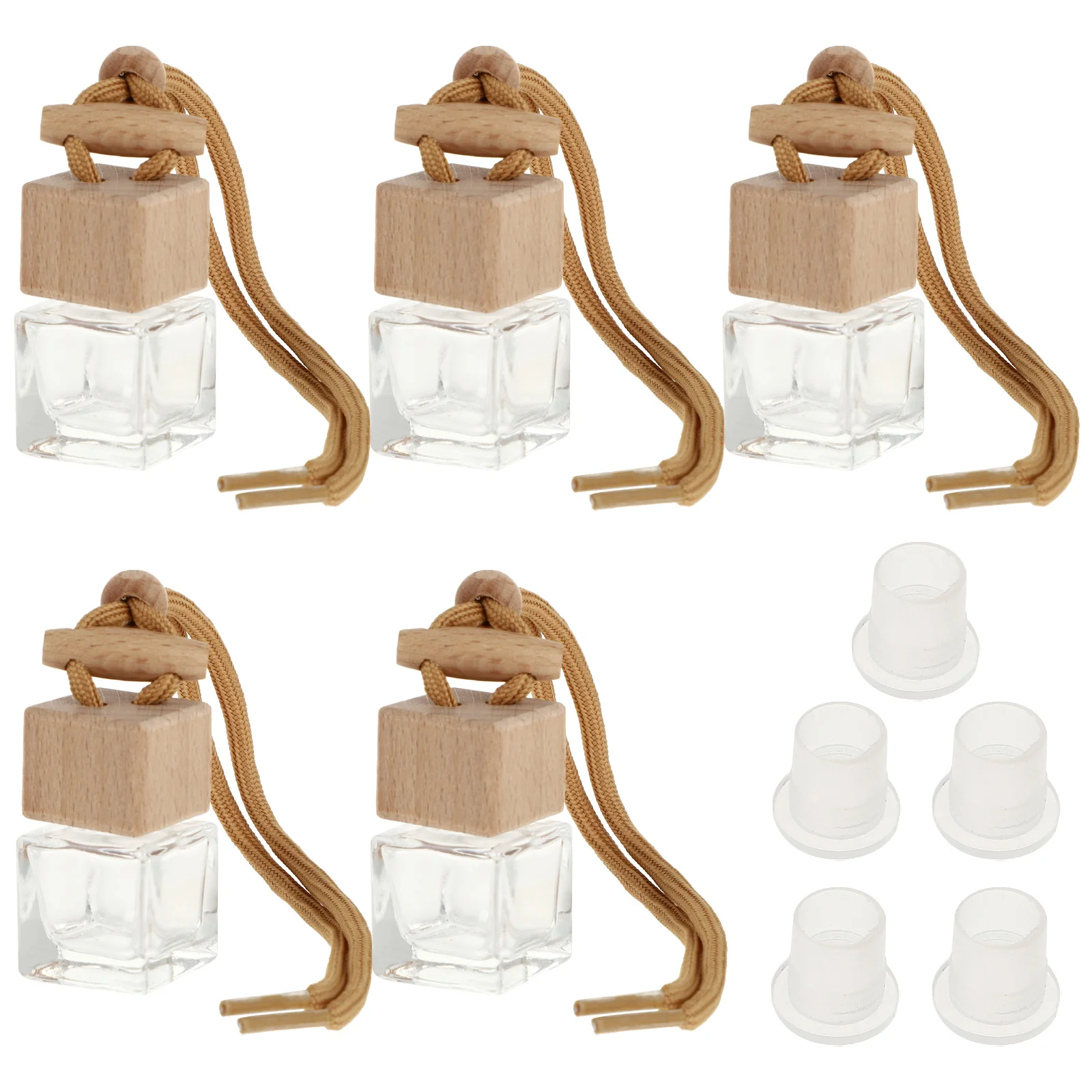 

Car Bottle Hanging Diffuser Perfume Bottles Air Freshener Pendant Empty Reed Ornament Auto Charm Fresheners Refillable Mirror