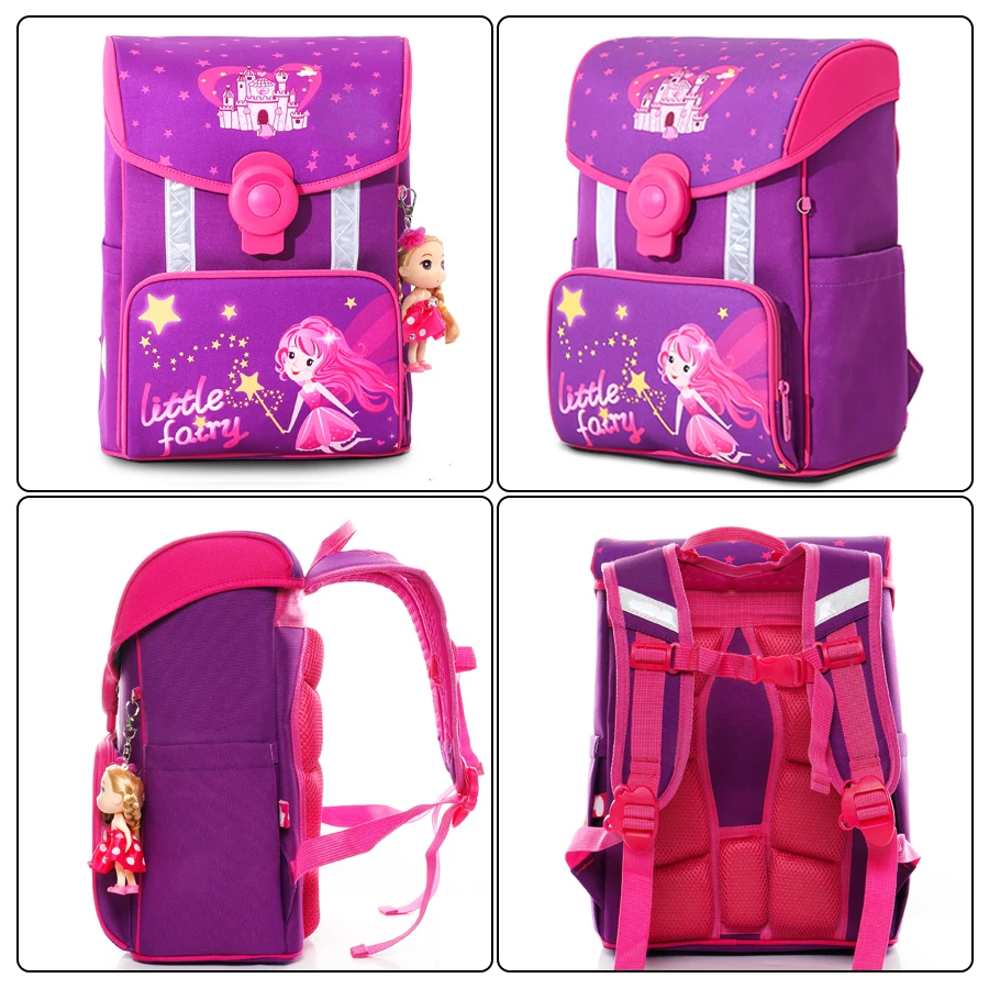 2022 Primary Kids Fashion School Bag for Girls Orthopedic Schoolbag With Cute Cartoon Pattern Grade 1-5 Student Backpack Mochila