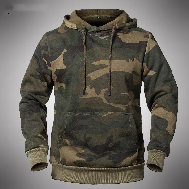 

Camouflage Men Hoodie 2021 Brand Hip Hop Sweatshirt Male Spring Autumn Fleece Hoody Tops Warm Hooded Pullovers Mens Army Coat
