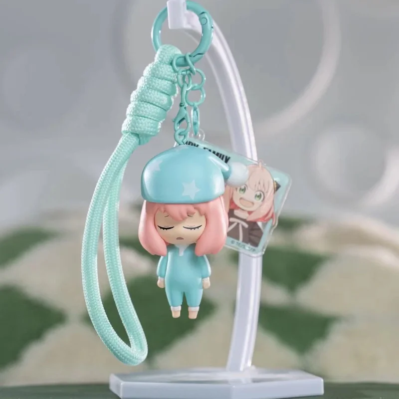 Фото Оригинальный брелок-сюрприз Spy Play Chibi Anya: мультяшная мини-фигурка, кавайный кулон, подвеска для сумки, коллекционная игрушка, подарок для фанатов №5