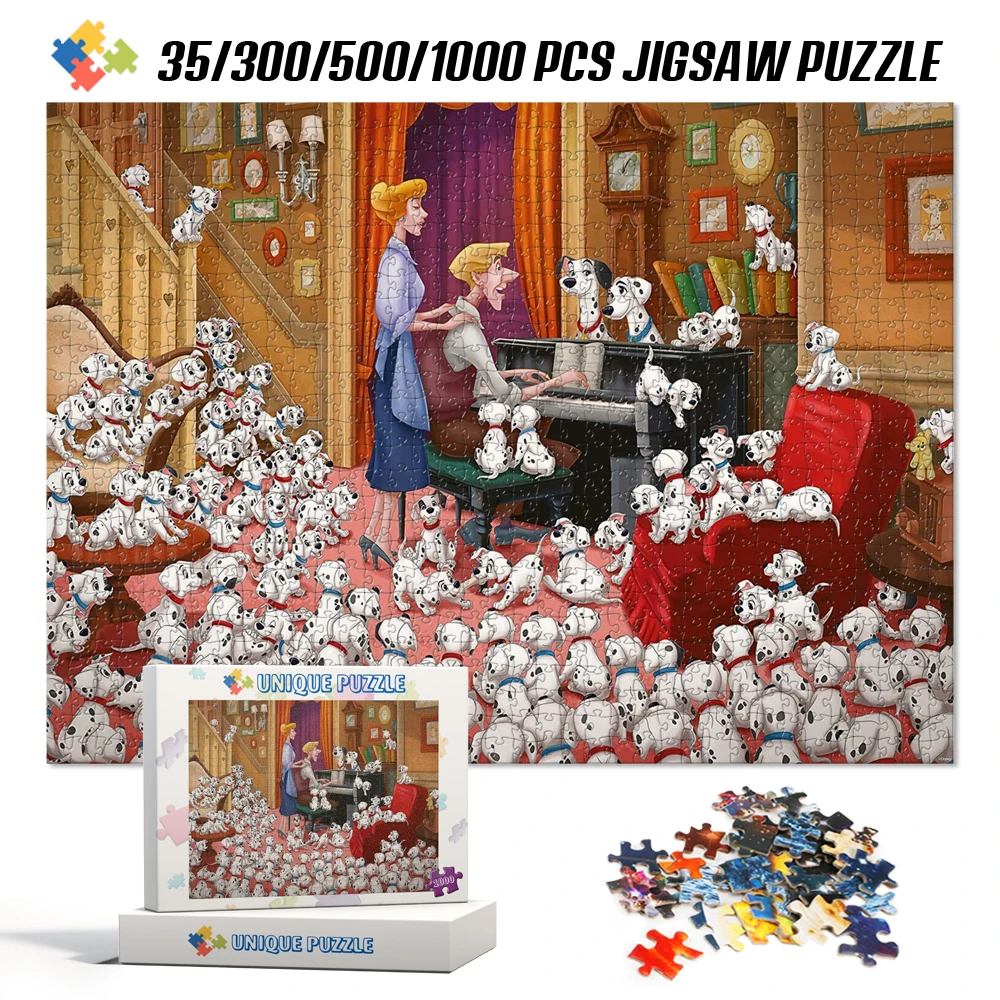 

101 Dalmatians Disney Anime Jigsaw Puzzle Kids Educational Toys 1000 Pieces Puzzles for Adults Christmas Gift Toys for Children