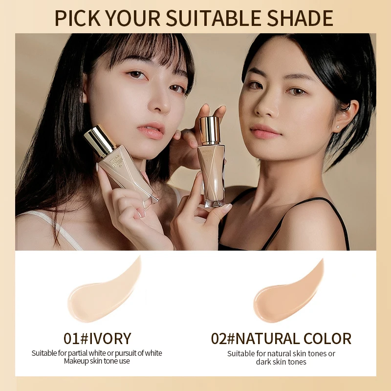 2022 New Arrival Meitixiu Makeup Foundation Waterproof Moisturizing Full Coverage Oil Free Liquid Matte Foundation images - 4