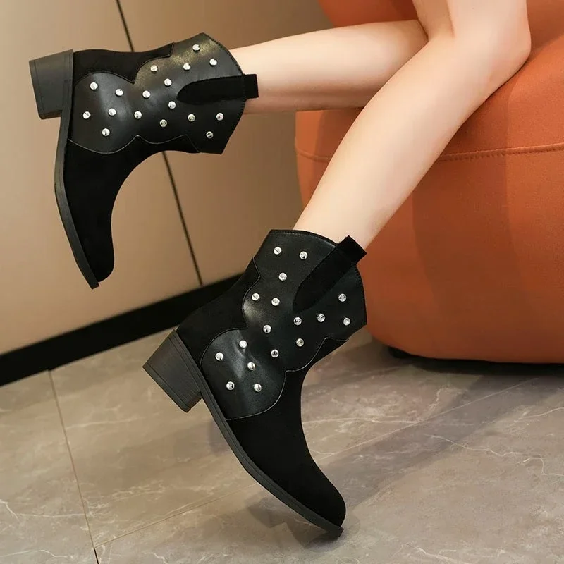 Взрывные европейские и американские модные ботинки большого размера с