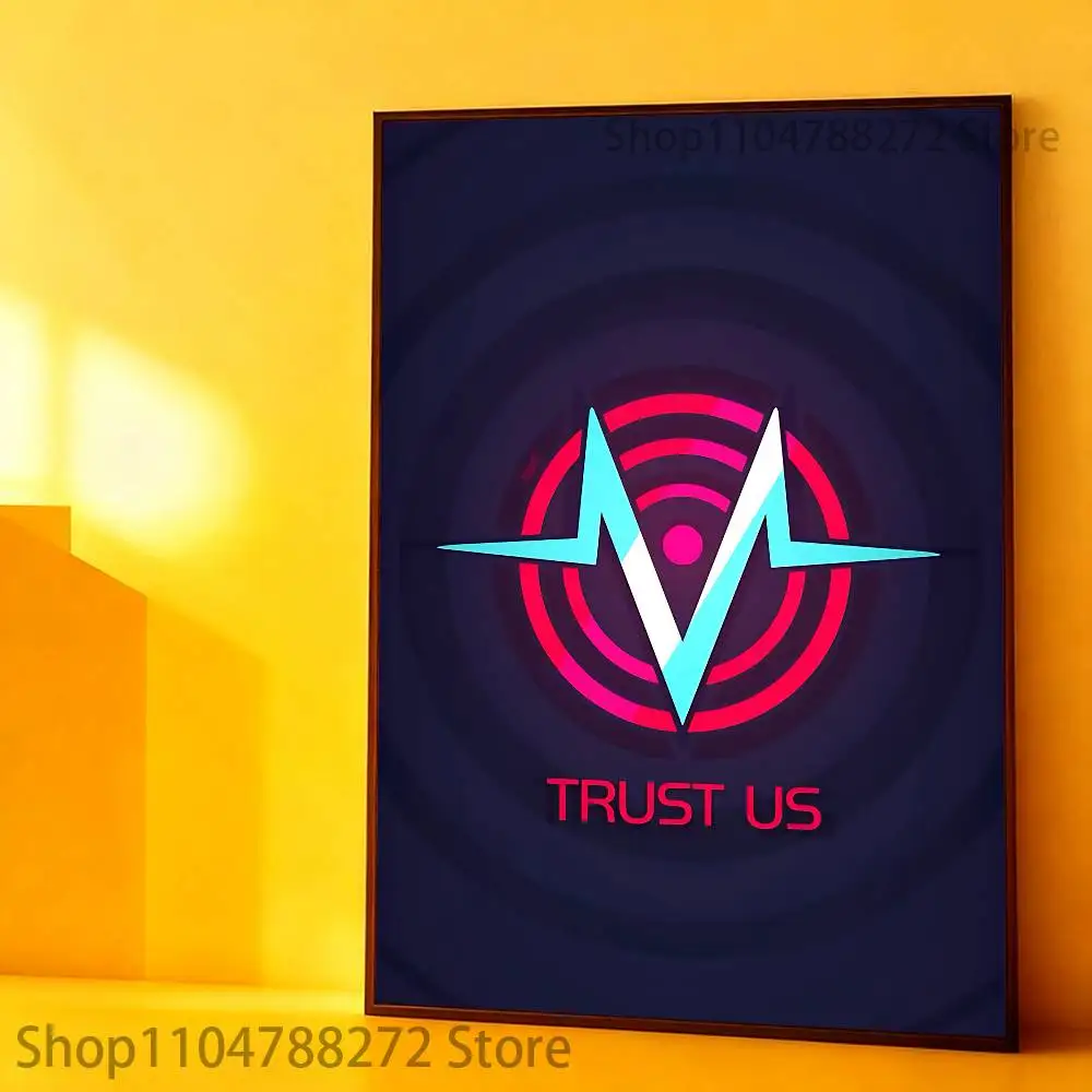 Плакат V-Vox T-TrusT Me, многоцелевой настенный рисунок для гостиной, спальни, офиса, прихожей, бара, домашнего декора, подарок (art.: 3920d43fc067c) - 3920d43fc067c