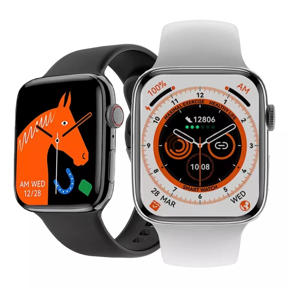 

2022 DT8 MAX Smart Watch Series 8 Body Temperature Flashlight 2.0 Inch HD Screen 420*485 NFC GPS Tracking Smartwatch Men Women