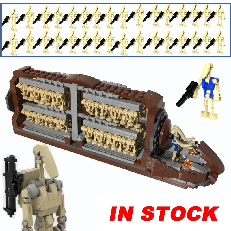 

MOC-20352 Star Movie Space Series Wars Battle Transport Battleship Droid Platoon Attack Crafts Building Blocks Bricks Kids Toys