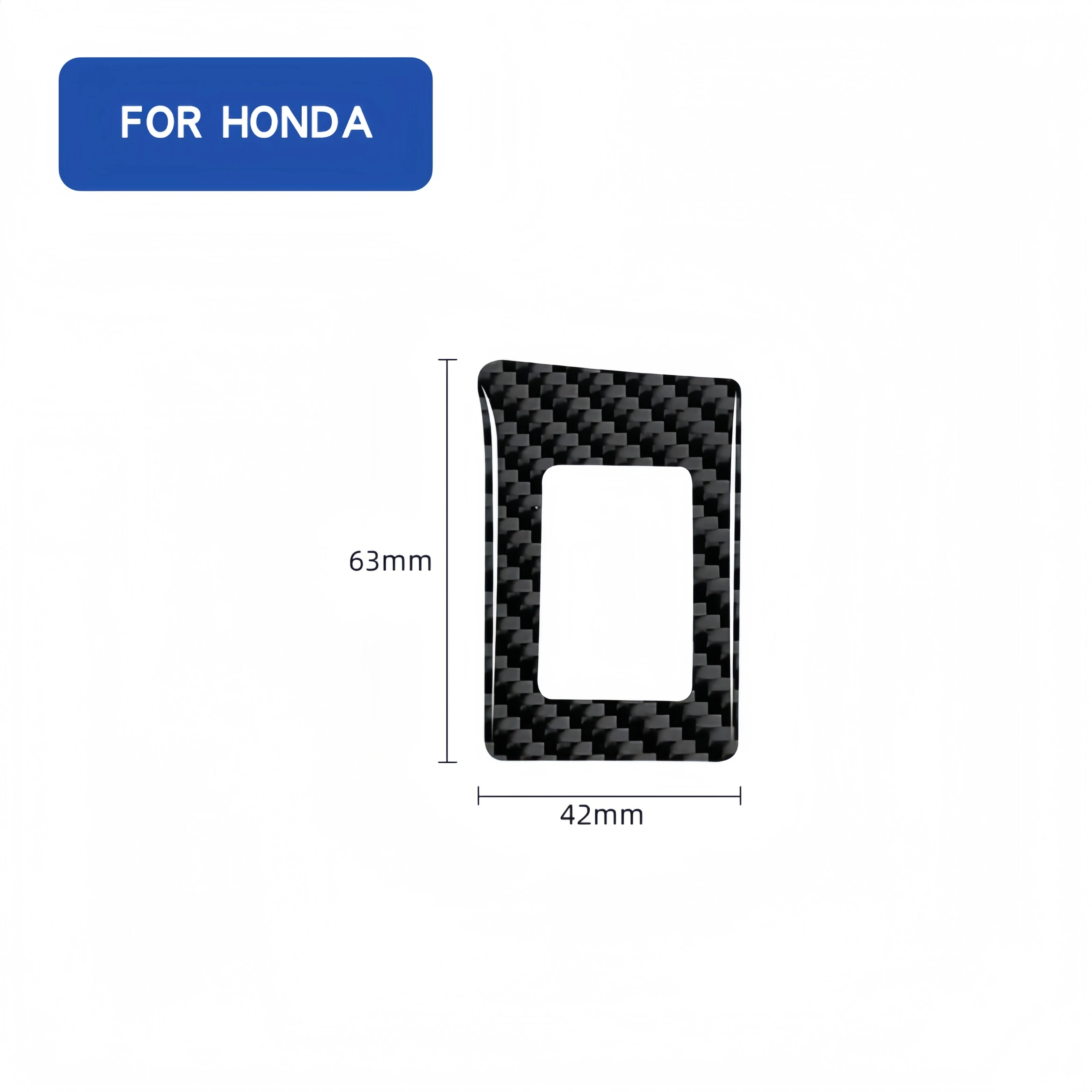 Для Honda Civic 10-го поколения 2016-2019, автомобильная двойная вспышка из углеродного волокна, декоративная крышка, предупреждающий переключатель, накладка, наклейка, аксессуары (art.: 3920d40dcd3ba) - 3920d40dcd3ba