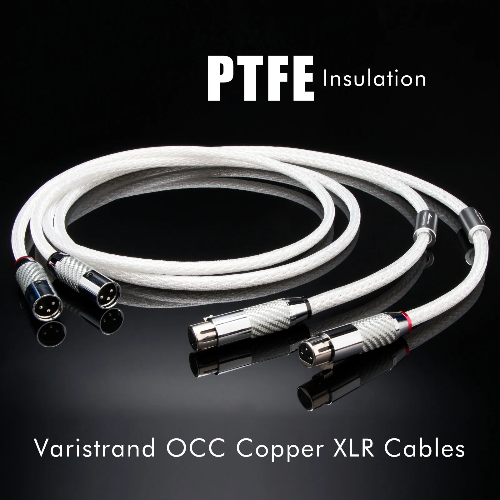 Фото Пара кабелей XLR 7N OCC с серебряным покрытием, сбалансированный кабель XLR-RCA с сетевой защитой для микшера и усилителя №2