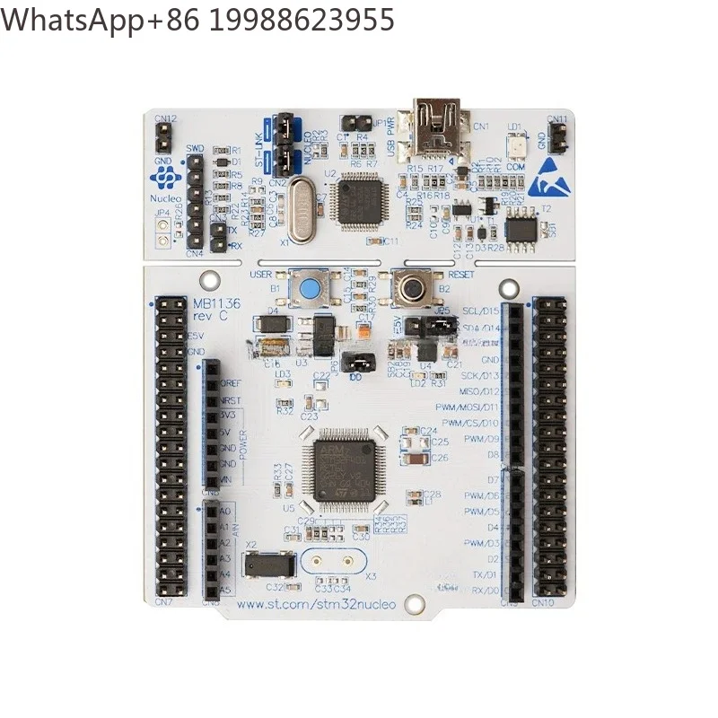 Фото Плата разработки F401RE STM32 Nucleo-64 с микроконтроллером STM32F401RE F401RE №1