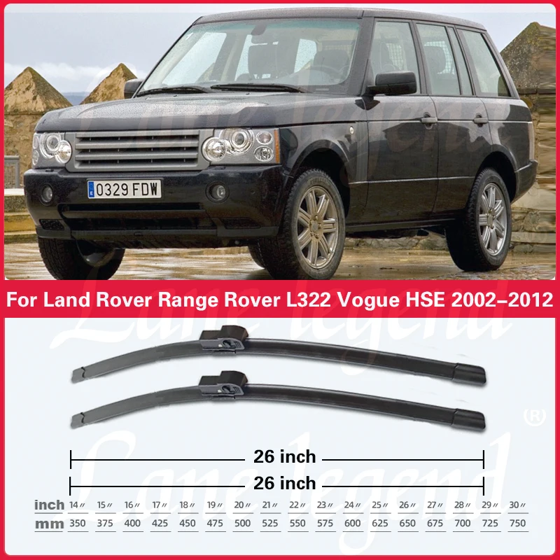 Щетки стеклоочистителя для Land Rover Range L322 Vogue HSE 2002-2012 26 дюймов