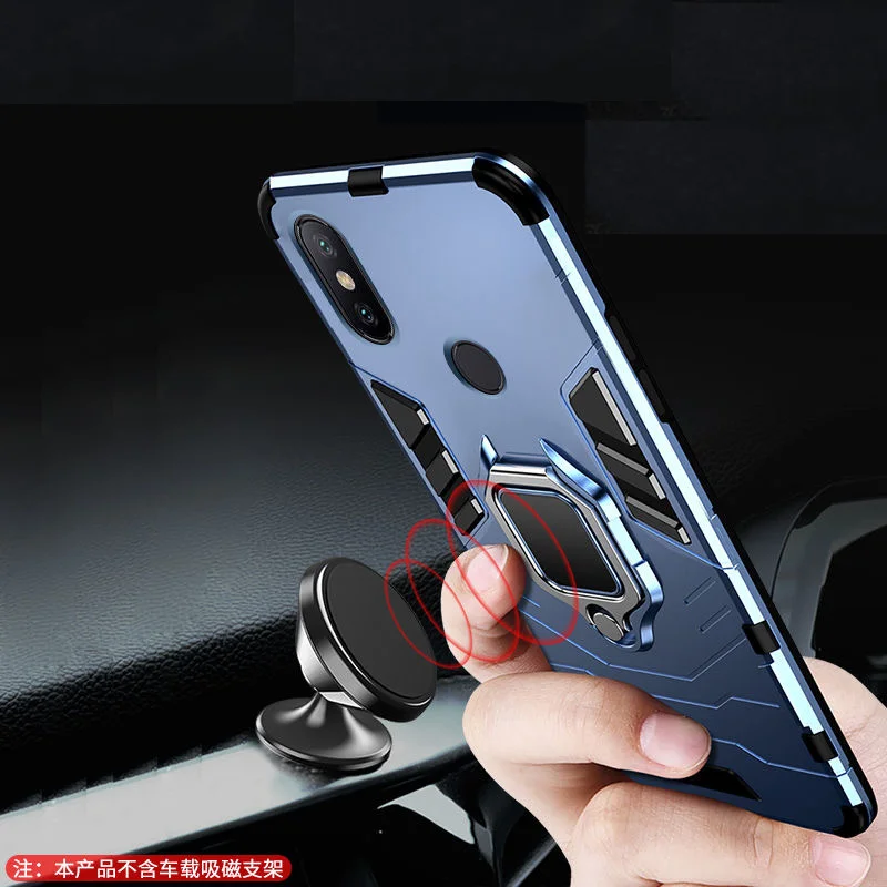 

Xiaomi Redmi note 5 Pro Shockproof Case For Xiaomi Mi A3 A3 Lite CC9e Mi 9T Pro 9 SE F1 Stand Ring Cover for redmi note 7 7A 5 6