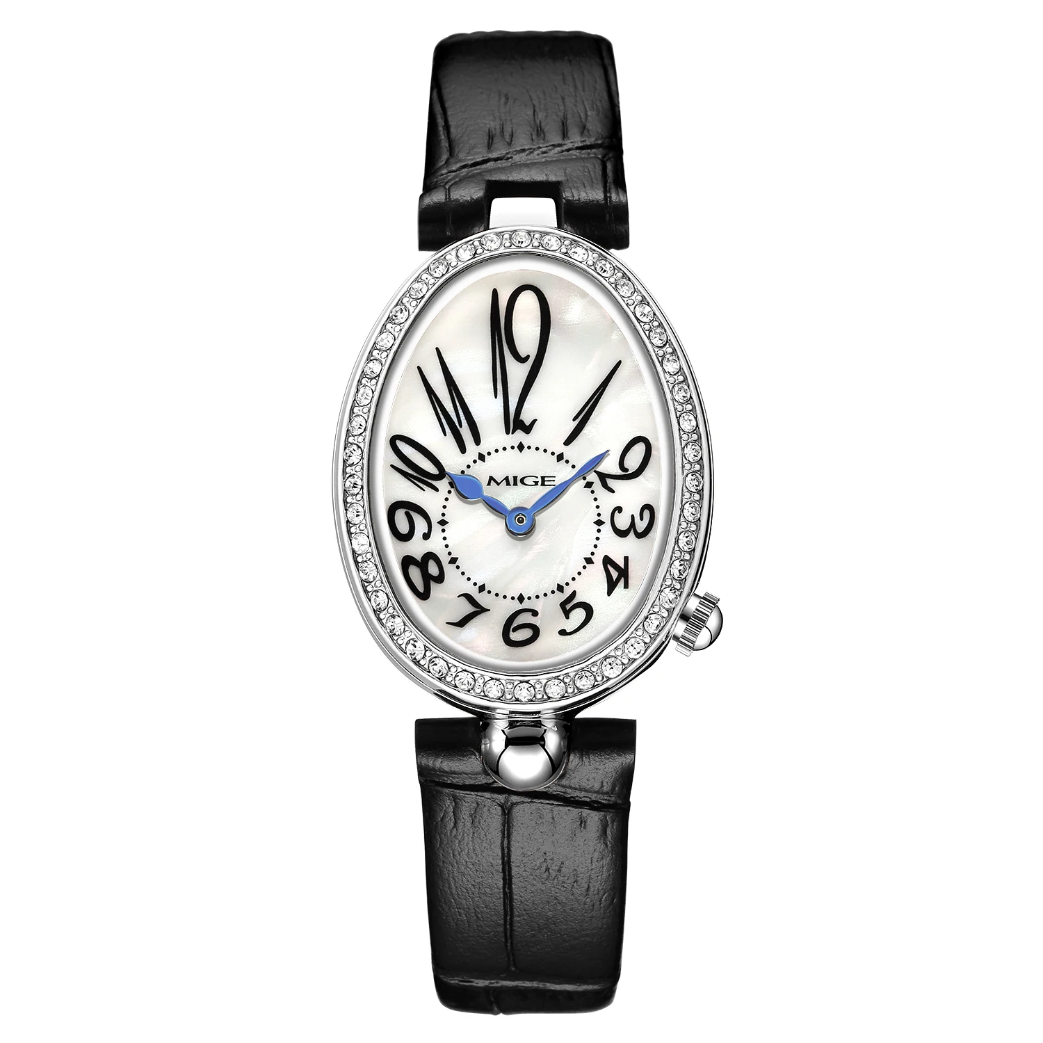 MIGE Watch Send Girlfriend Gift Waterproof Watch Light Luxury Fashion Simple Temperament Leather Belt Women's Watch