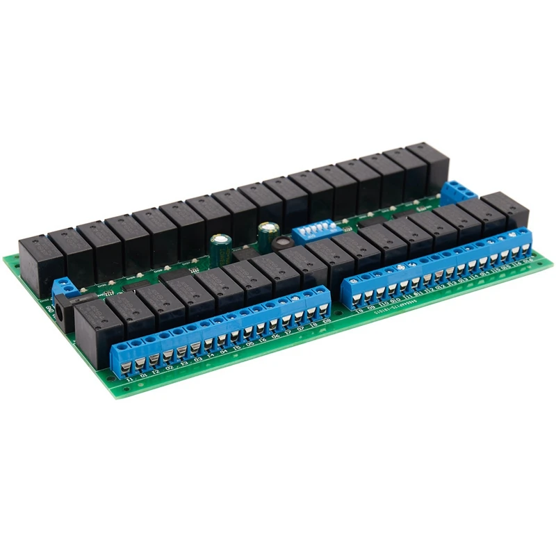 

6X R421C32 DC12V 32 Channels Modbus RTU RS485 Bus Relay Module UART Serial Port Board For PLC LED Automation Door Lock
