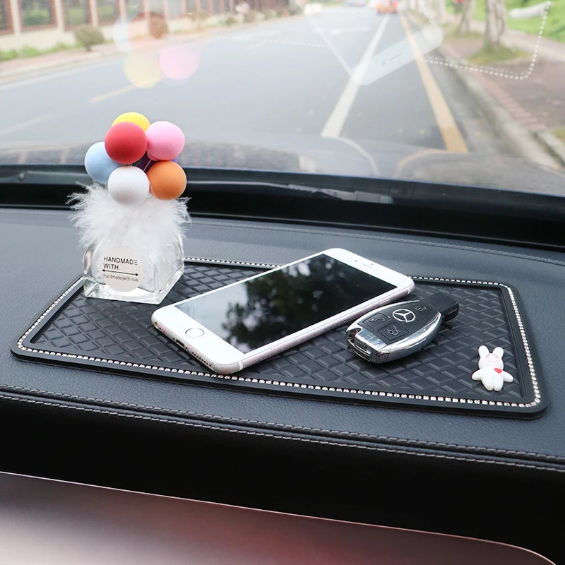 

Car dashboard, mobile phone ornaments storage pad, car sunscreen pad, anti-slip drill, interior decoration products