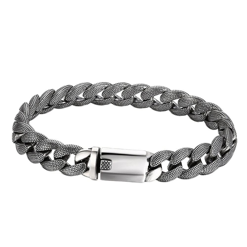 Daifuni 10 мм S925 стерлингового серебра браслет в виде змеи для мужчин кубинский