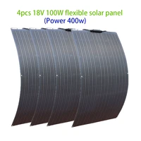 solar panel kit complete or 18v flexible mono photovoltaic 100w 200w 300w 400w panel solar 12v 24v panels cell placa solar