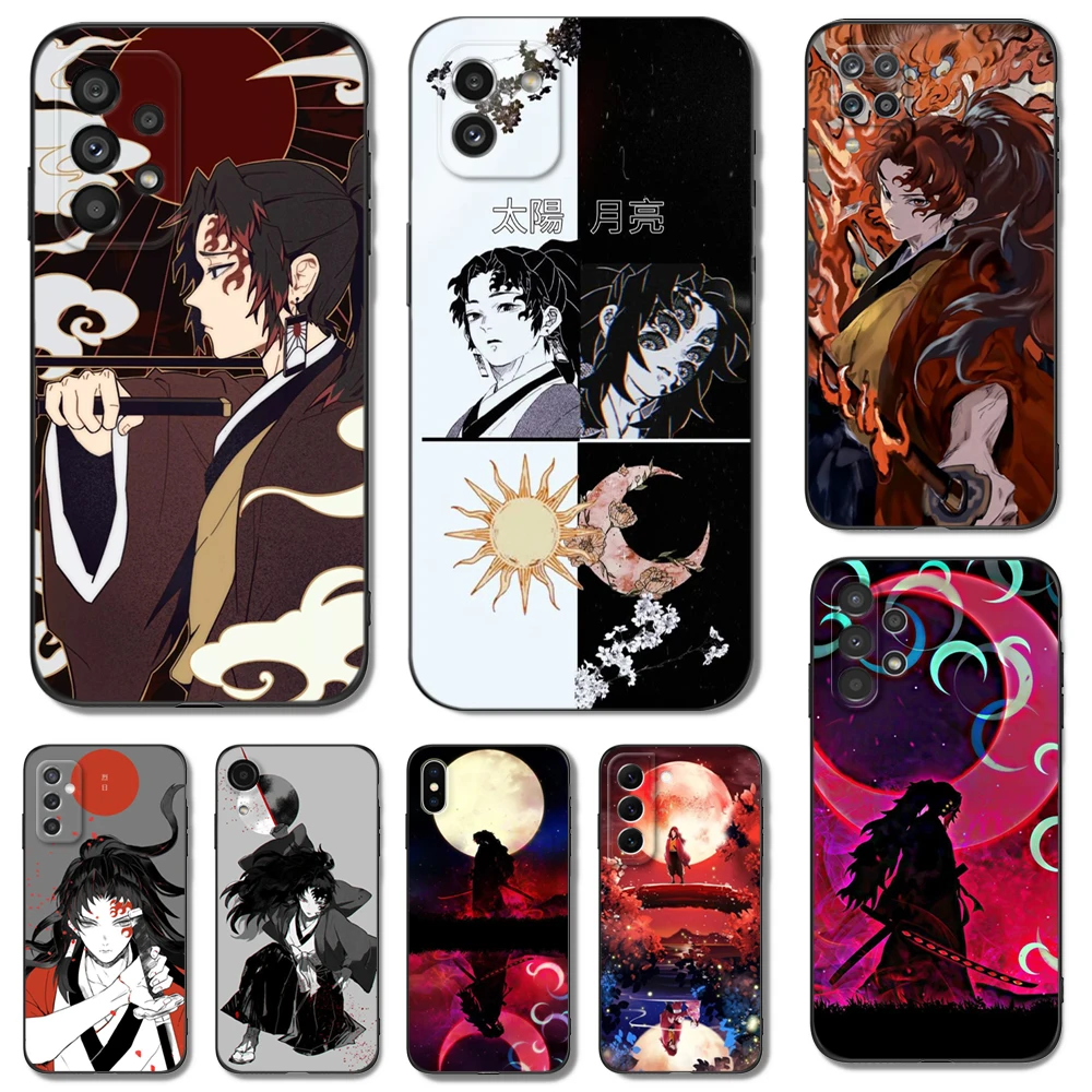 Черный чехол из ТПУ для Samsung galaxy S23 S22 S20 S21 FE PLUS ultra + S10 E lite cover Tsugikuni Yoriichi
