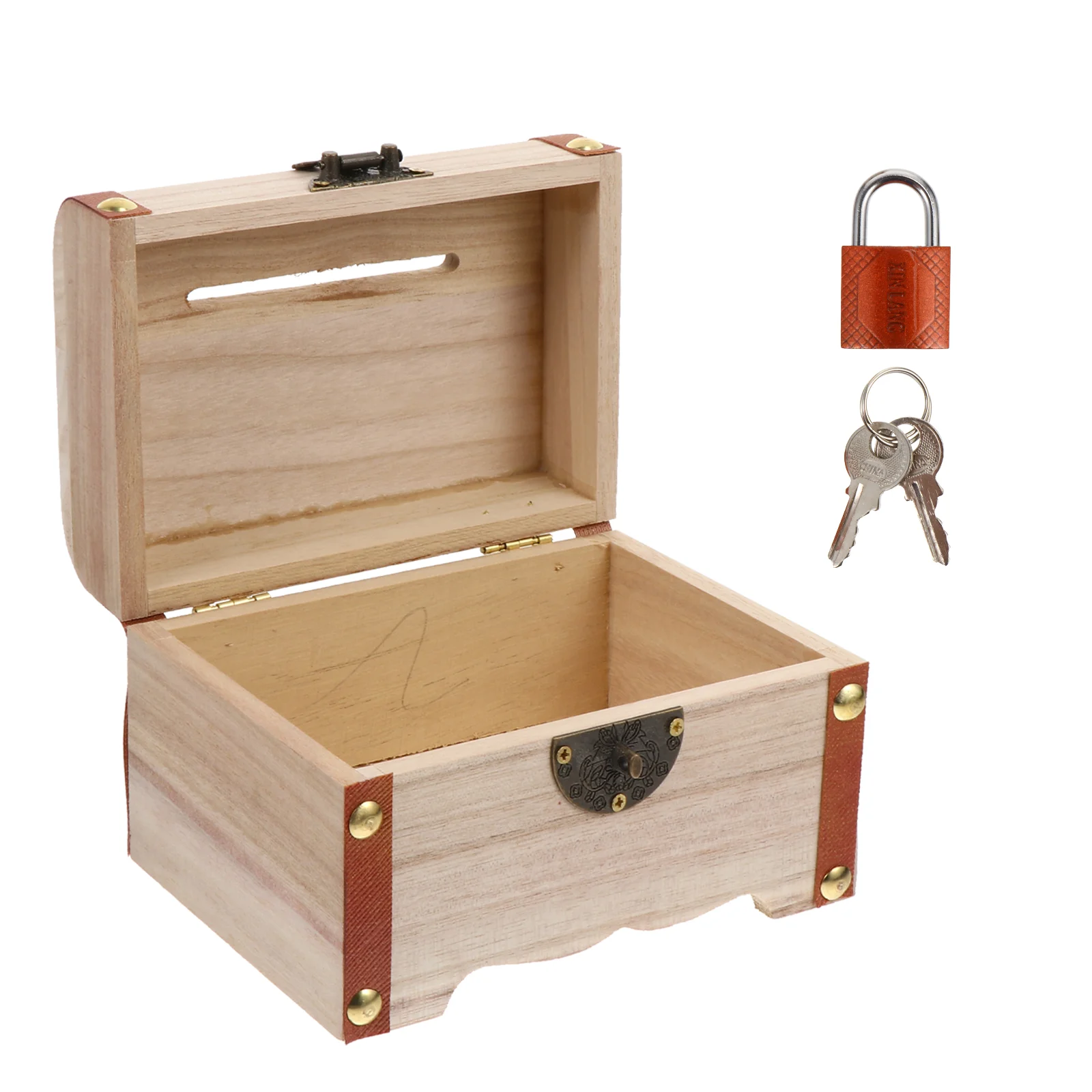 

Stash Box Large Jewelry Organizer Money Saving Box Kids Jewelry Organizer Piggy Bank Container Metal Lock Treasure Box