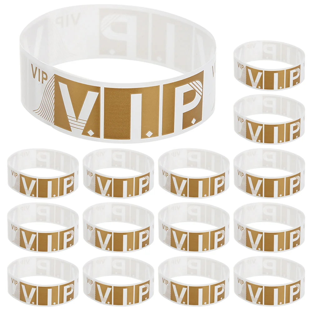 

100 Pcs Wrist Band Party Wristband Child Strap Synthetic Paper Vip Event Wristbands