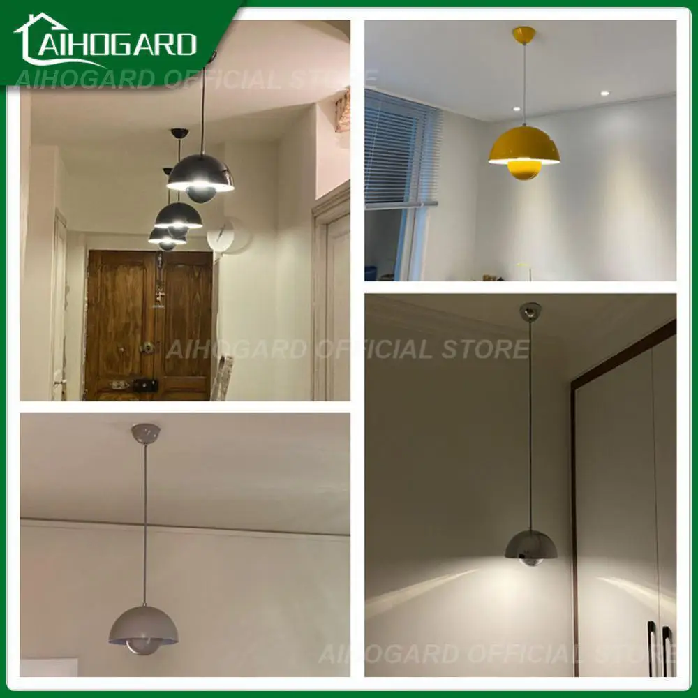 

Экологически безопасная светодиодная Подвесная лампа, полукруглая форма гриба, долговечная Подвесная лампа, антиоксидантная, нержавеющая, E27