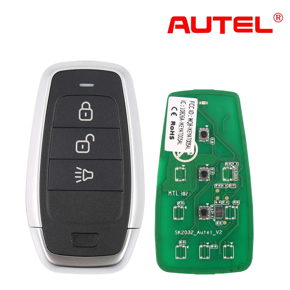 AUTEL MAXIIM IKEY Standard Style IKEYAT003AL 3 Buttons Independent Smart Key (Lock/ Unlock/ Panic) |