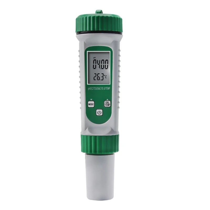 

Digital Multiparameter Water Quality Test Meter PH Meter EC/TDS/SALT/S.G/Temp