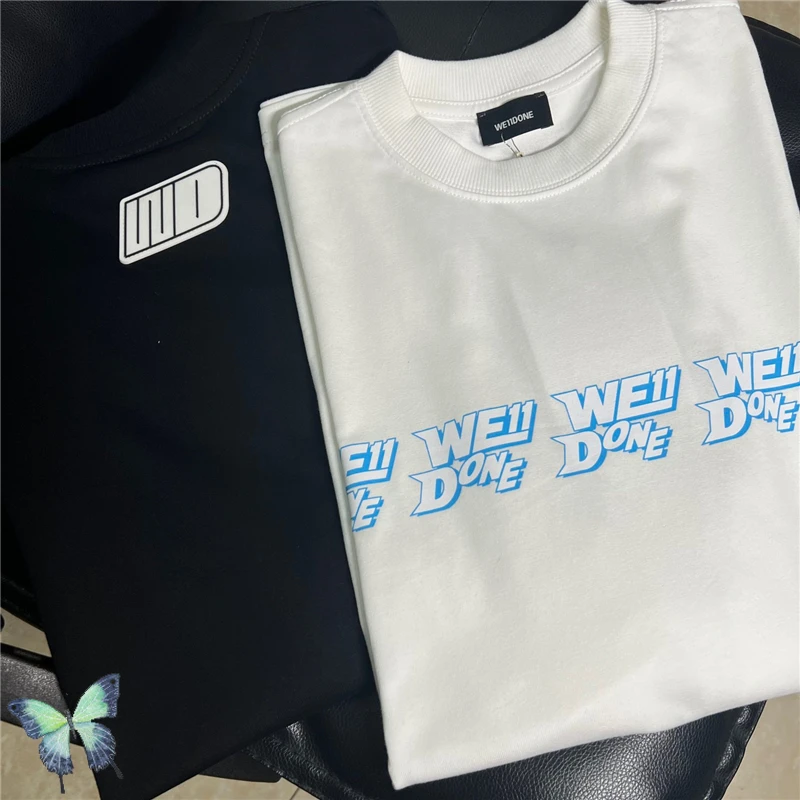 

WE11DONE T-shirt Men Women Oversized Well Done Letter Print T Shirt