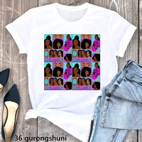 blessed melanin queen graphic print tshirts women 1865 juneteenth celebrate black girl magic t shirt femme summer tops tee shirt
