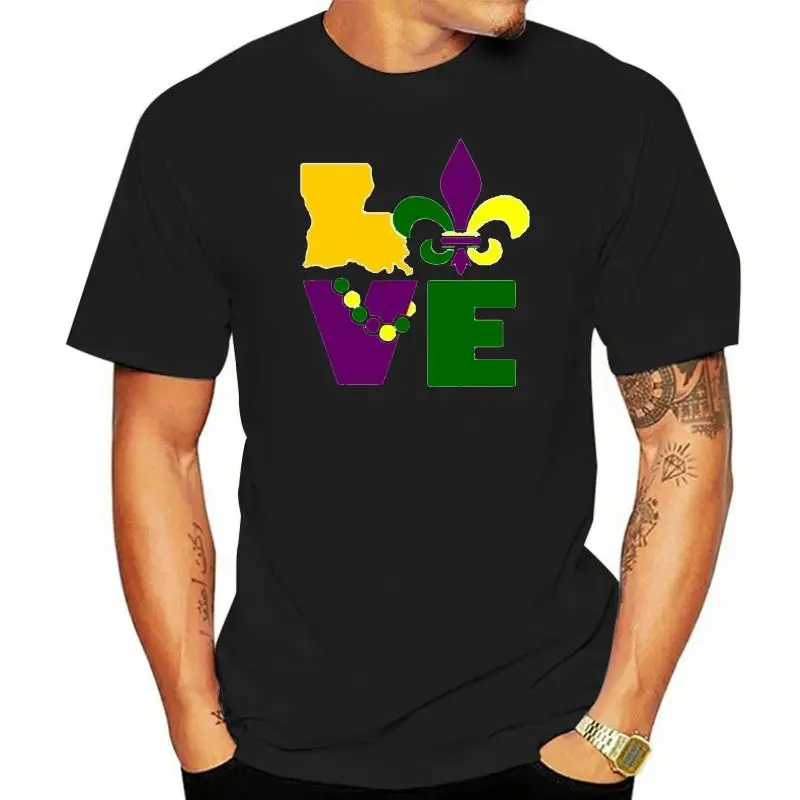 

NEW I LOVE MARDI Гра футболка «Луизиана» USA SIZE EM1(1)
