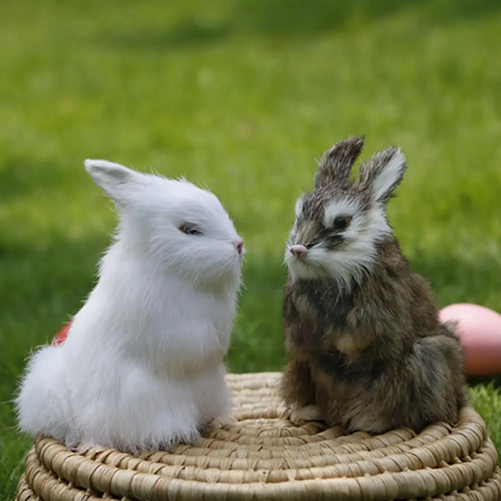 

Миниатюрные реалистичные милые плюшевые кролики, миниатюрная карманная игрушка, кролик, пасхальные плюшевые искусственные подарочные игр...