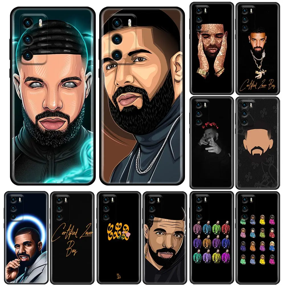 

ZORORONG Rapper Drake Funda Coque Phone Case for Huawei P10 P20 P30 P40 P50 P50E P Smart 2021 Pro Lite 5G Plus Case Capa Cover