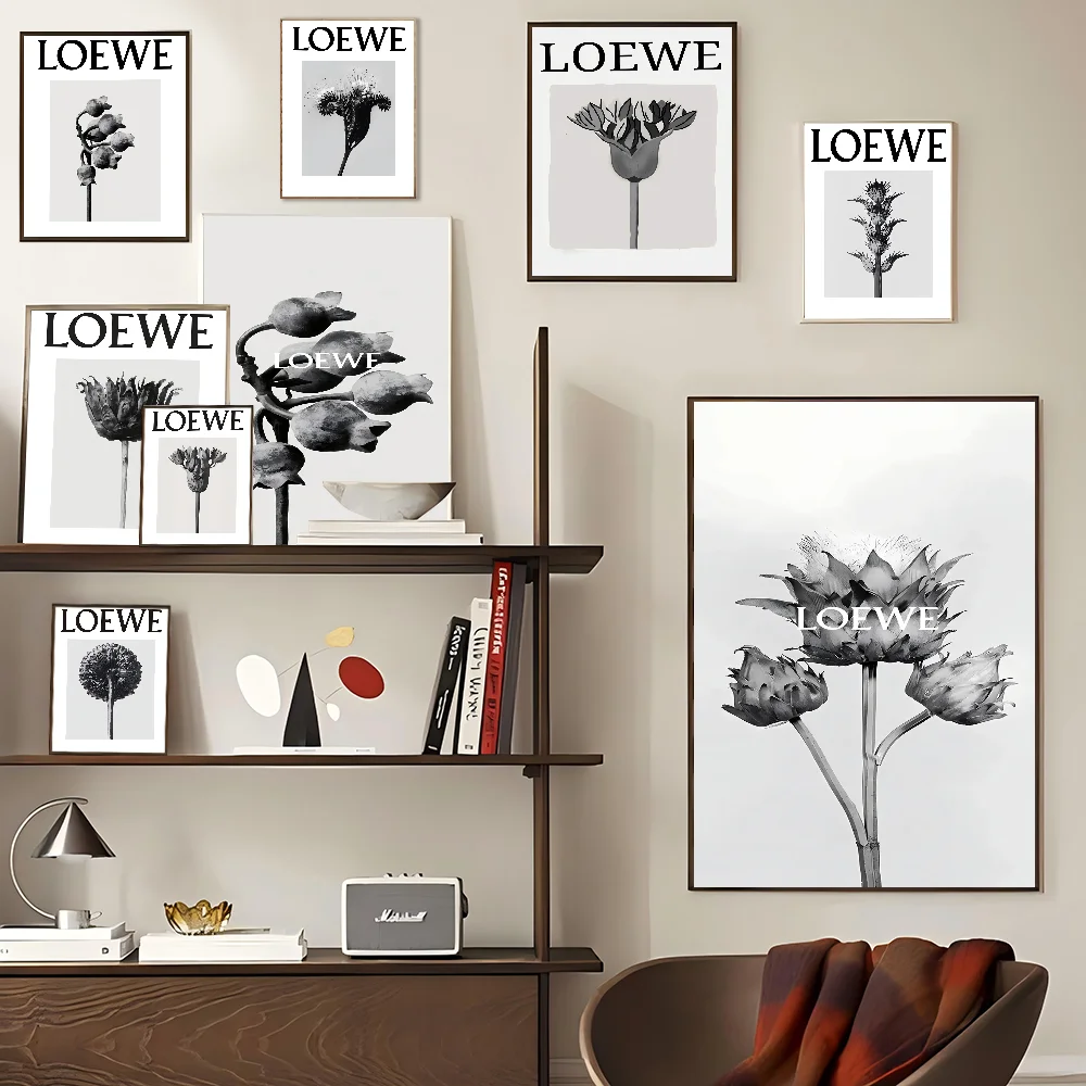 L-LOEWE Campaigns Vintage Posters Sticky Room Home Bar Cafe Decor Kawaii
