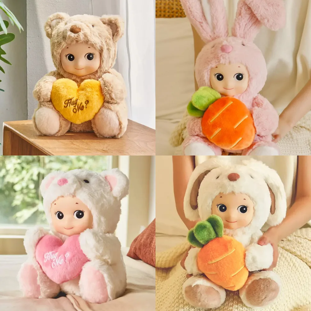

Ангелы Sonnies, обнимающий кролик, медведь, кукла, заполненная плюшевой куклой, Cuddly обнимающий Сердце Медведь, игрушки, коробка, подарки на день рождения для детей