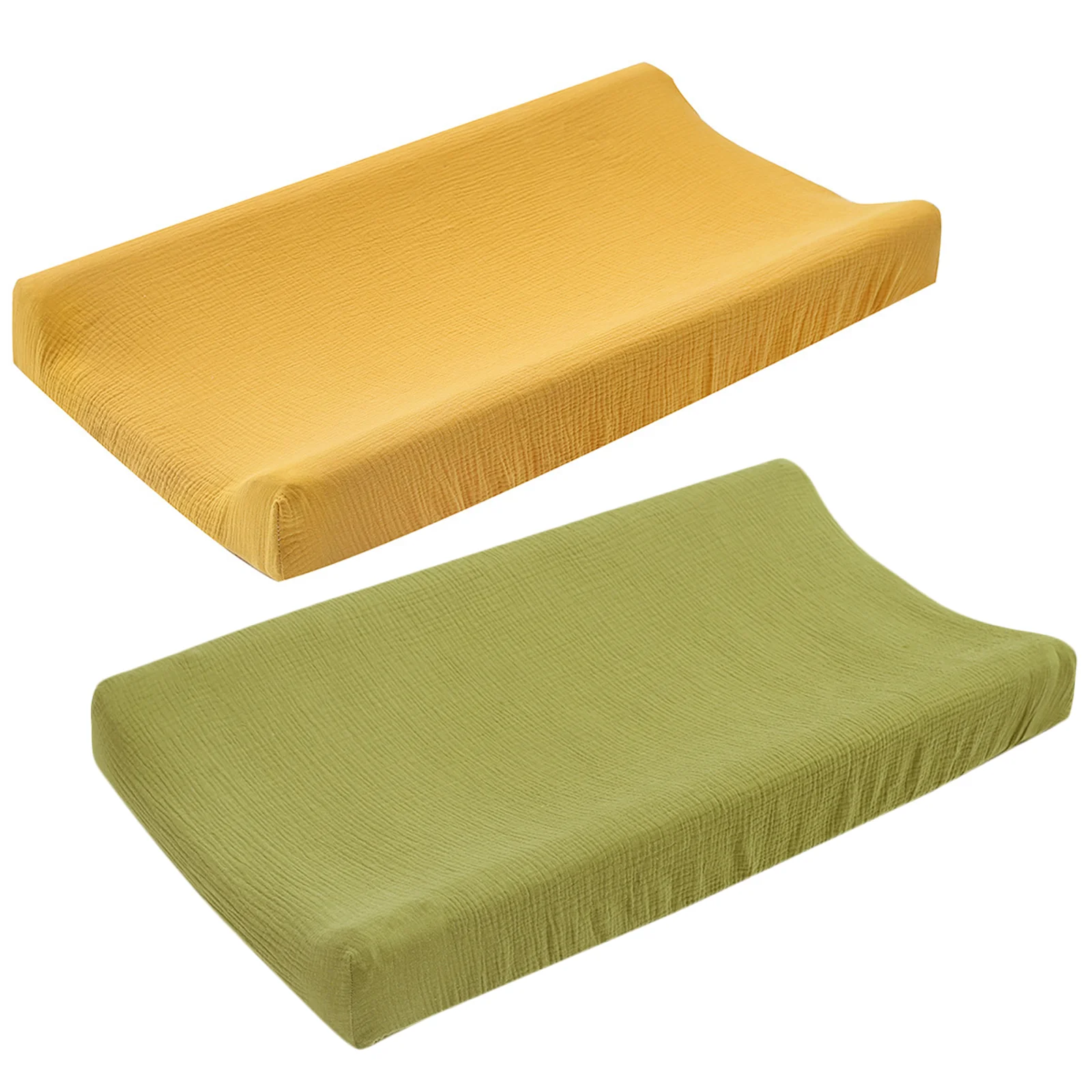 

2 pcs Changing Table Pad Covers Elastic Changing Pads Covers Reusable Changing Pad Sheets