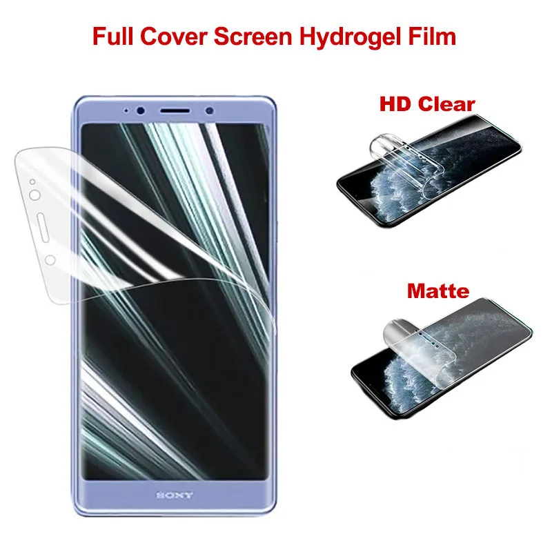 2 шт. Защитная пленка для Sony Xperia XZ3 XZ4 X Performance XZ1 Compact Z5 XZ XZ2 Premium XZS XP Pro-I HD матовая Гидрогелевая пленка