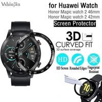 2pcs 3d curved soft screen protector for huawei honor magic watch 2 42mm 46mm smart watch full coverage protective film