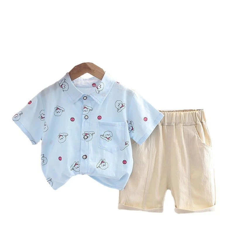 

New Summer Baby Clothes Suit Children Boys Casual Cartoon Shirt Shorts 2Pcs/Sets Toddler Sports Costume Infant Kids Tracksuits