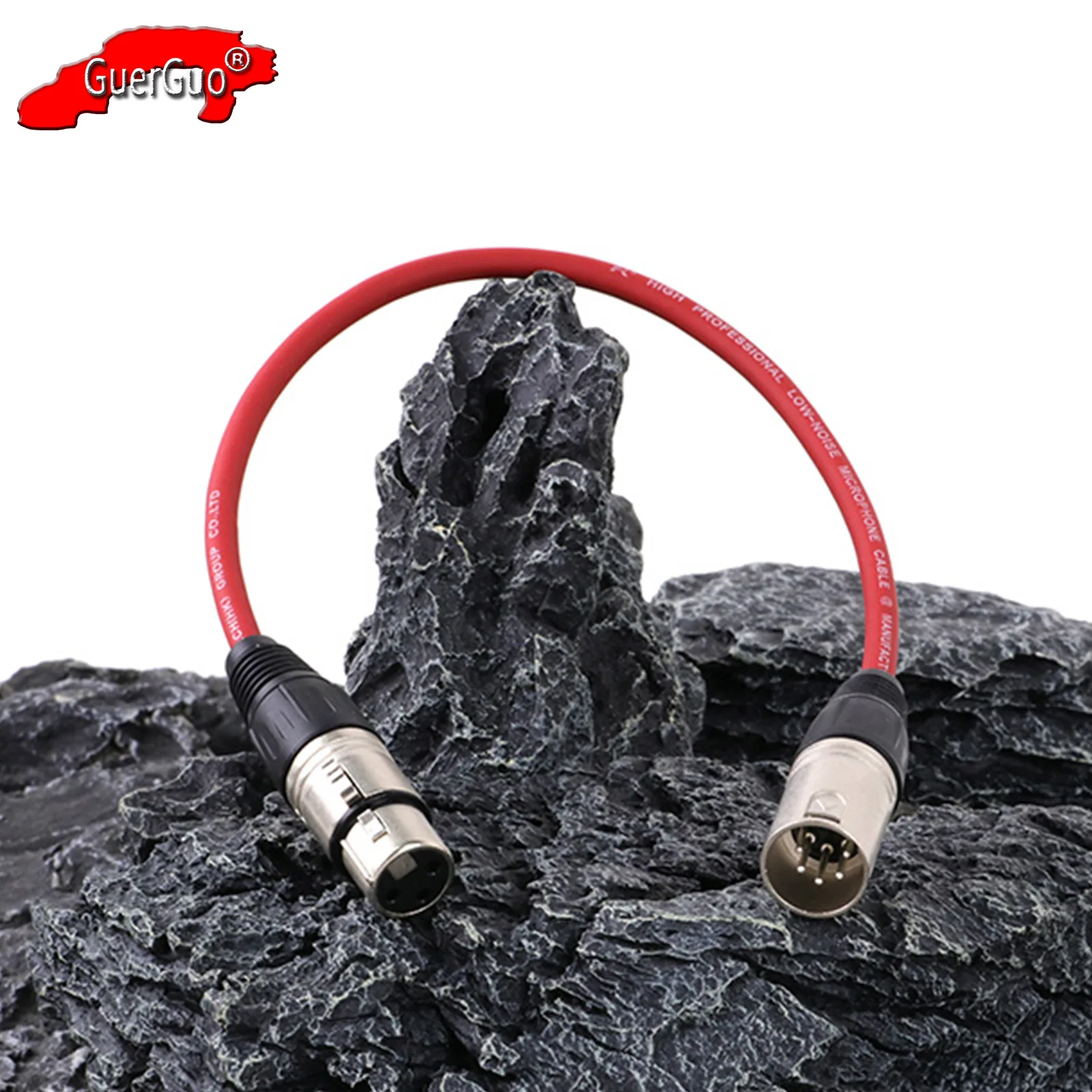 Кабель XLR 3-контактный Переходник мама-5-контактный папа сбалансированный