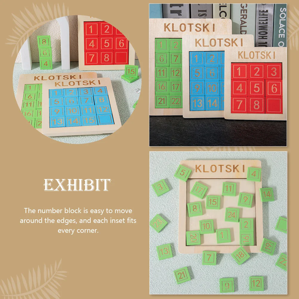 Цифровая дорожная горка Huarong головоломка раздвижные игрушки для познания чисел