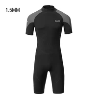 1 5mm short sleeve scuba neoprene wetsuit adults snorkeling spearfishing underwater hunting kitesurf diving suit beach swimwear