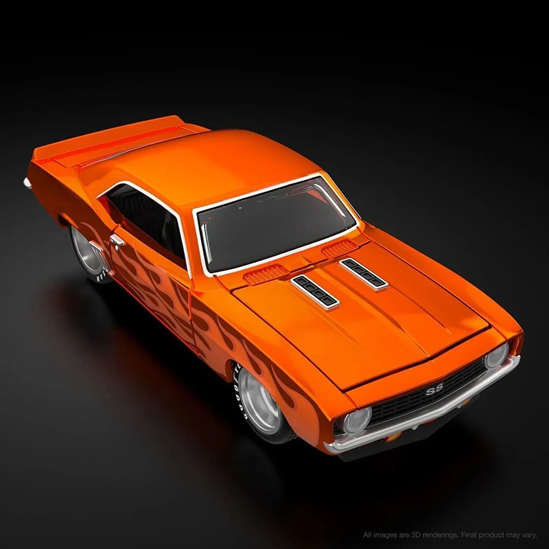 Коллекционная модель автомобиля Hot Wheels RLC 2022 SERIES 1969 Chevy Camaro SS spectrafach Orange 1:64